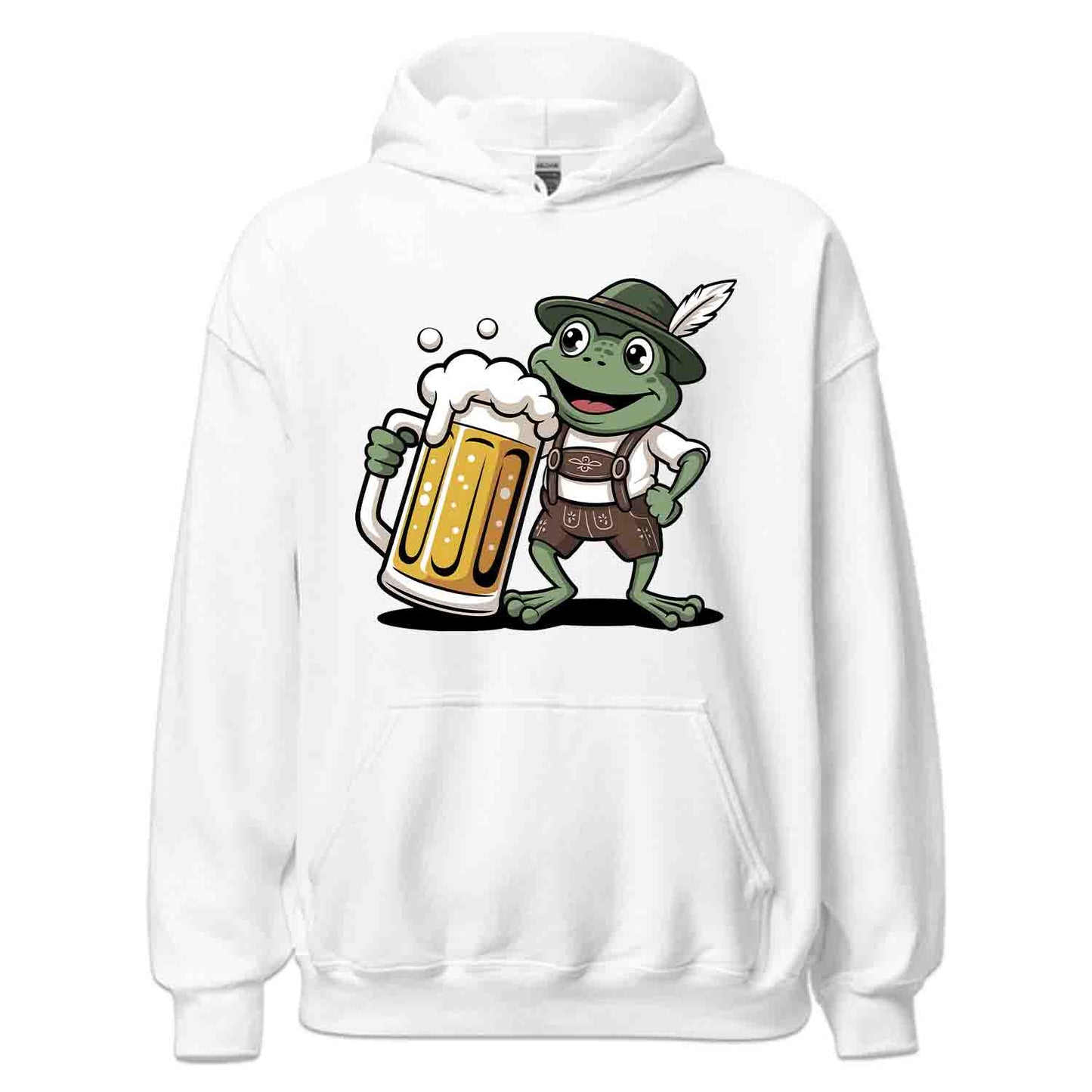 Hoppy Oktoberfest Frog T-Shirt, Cute Lederhosen Beer Mug Tee, Bavarian Drinking Shirt, Festival & Beer Lovers Top | PRODUCT CODE: FVCXGDUTR