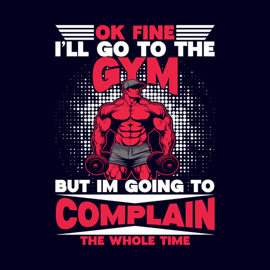Funny Gym Workout Reluctant Fitness Lovers Comical Gym Quote | PRODUCT CODE: FYNGMWKROCQU