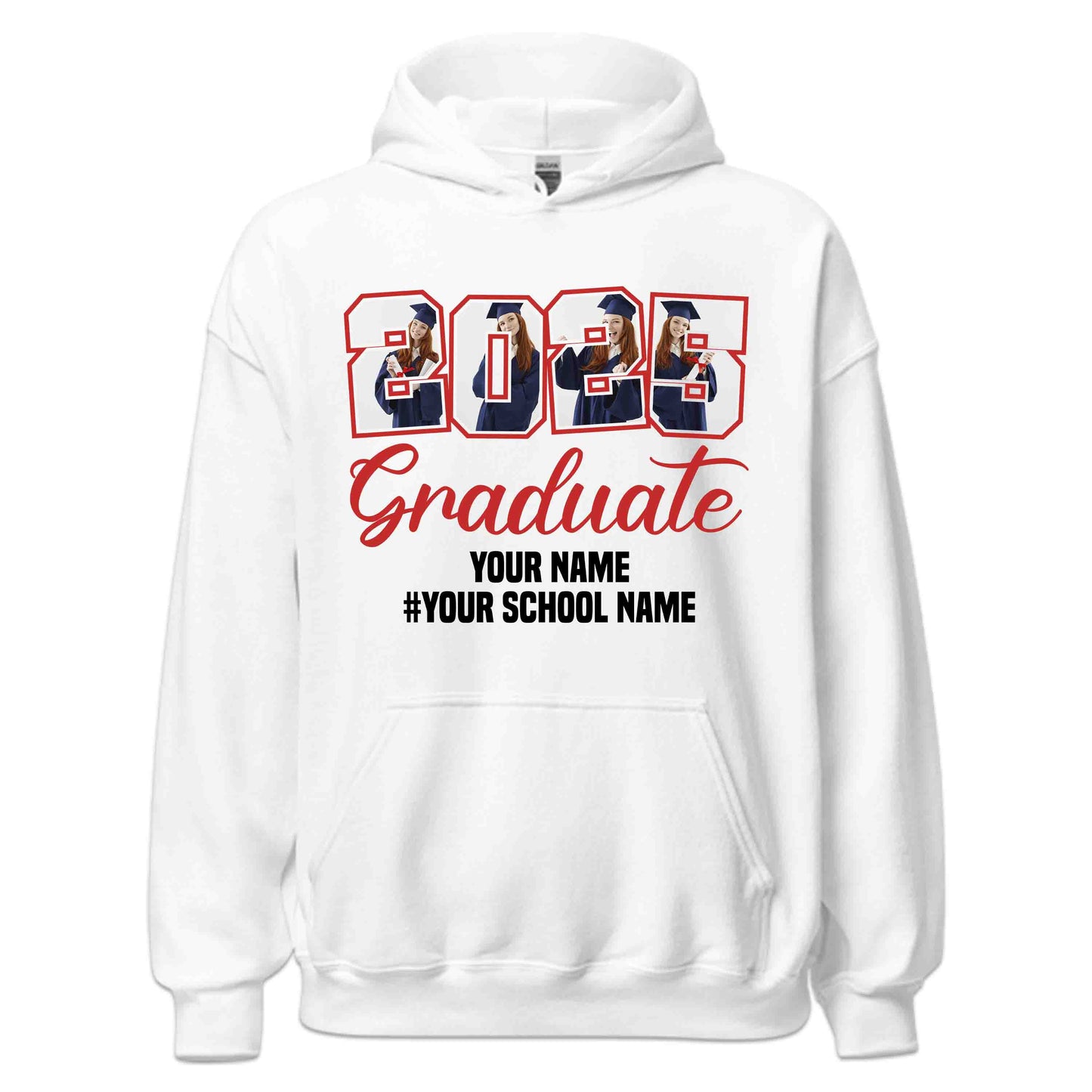 Custom 2025 Graduation Shirt | Senior Class Tee, Sweatshirt, or Hoodie | PRODUCT CODE: GCPSNBDAEMD