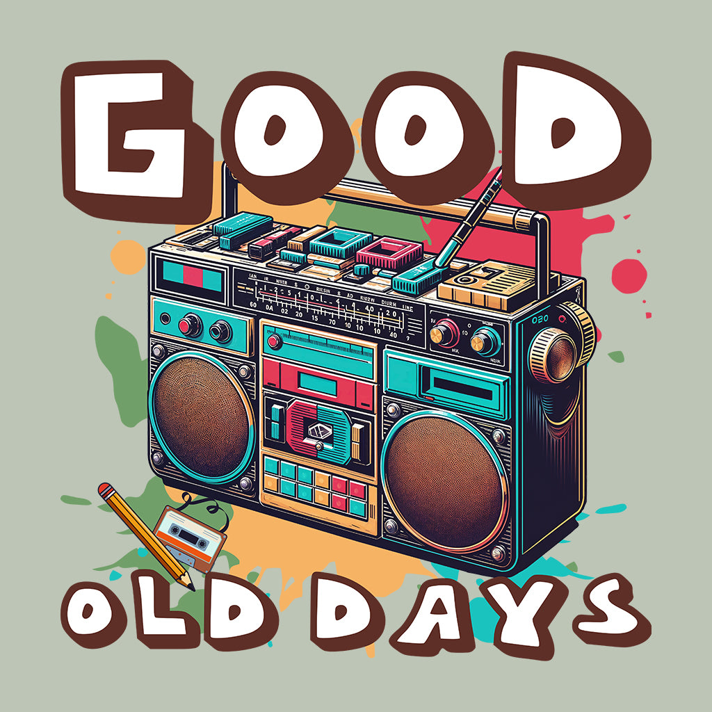 Retro Colorful 80s Cassette Good Old Days | PRODUCT CODE: GDLYSBMOX
