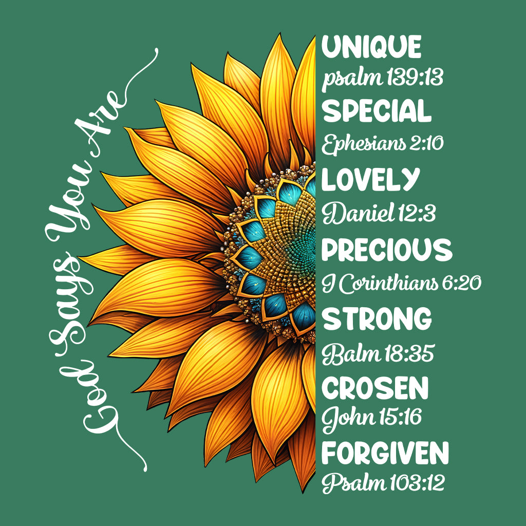 God Says You Are Christian Bible Verse | PRODUCT CODE: GDSYNGWSTF