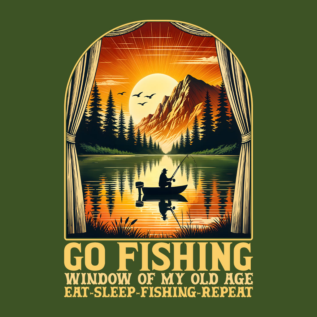Go Fishing Retro Sunset Eat Sleep Fishing Repeat | PRODUCT CODE: GFSHNRTSNUF