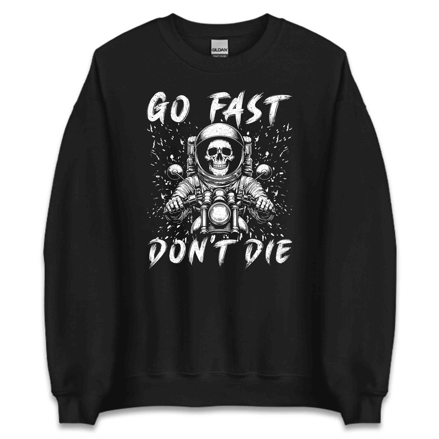 Go Fast Don’t Die Skull Motorcycle Fearless Riders | PRODUCT CODE: GFSTDSKLMORFE