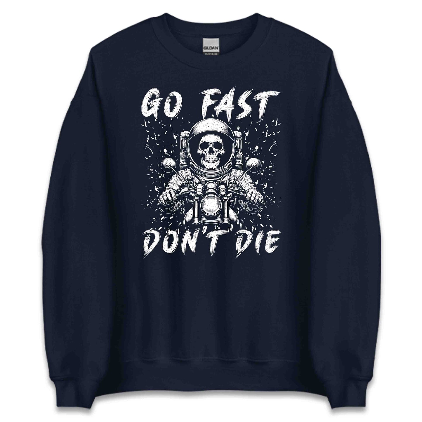 Go Fast Don’t Die Skull Motorcycle Fearless Riders | PRODUCT CODE: GFSTDSKLMORFE