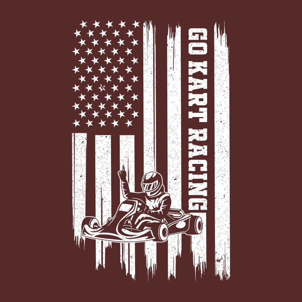 USA Flag Go Kart Racing Lover | PRODUCT CODE: GKRTAMUSFL