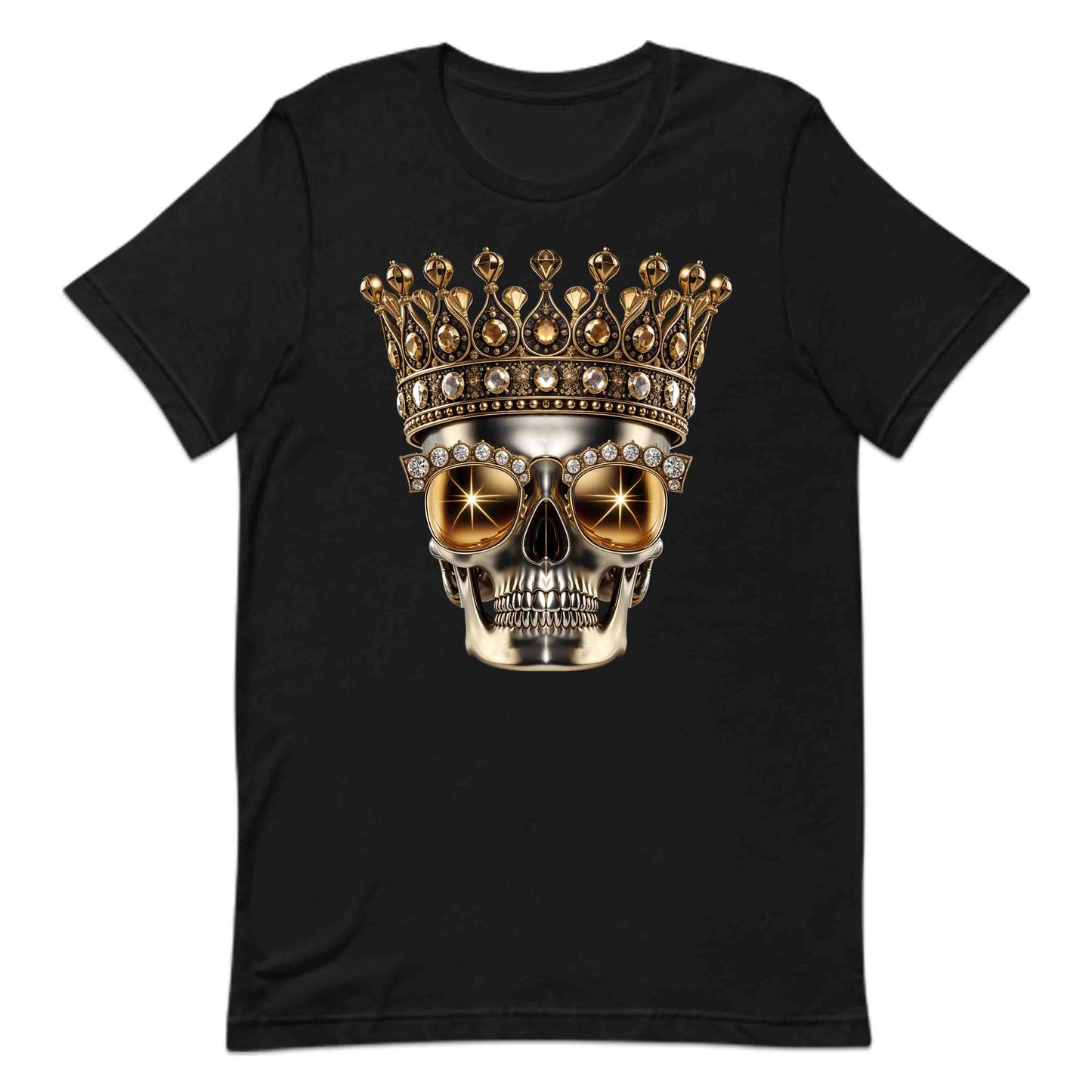 Golden Skull Crown Luxury Meets Boldness Gothic Rock and Punk Style | PRODUCT CODE: GLDSKULCWRN
