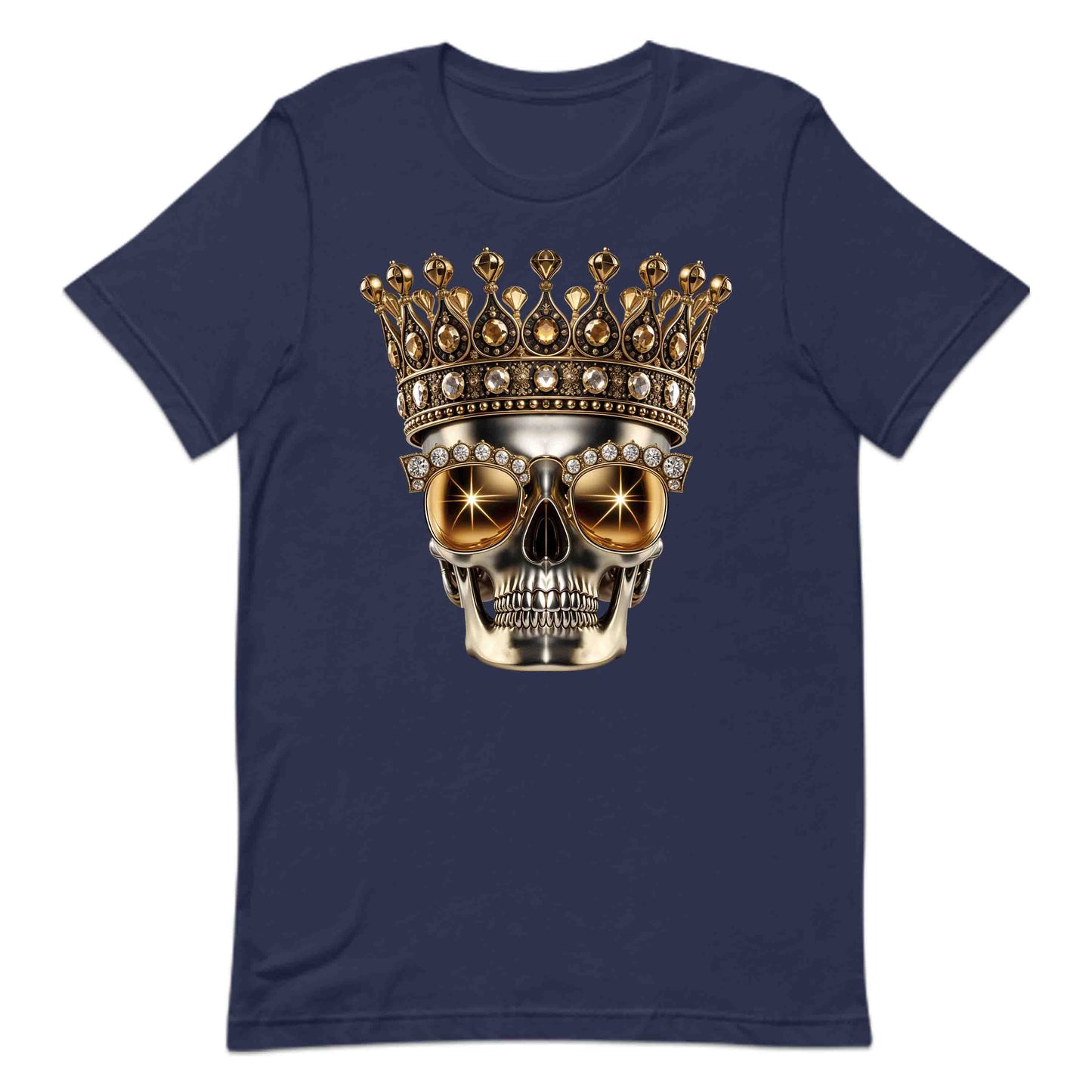 Golden Skull Crown Luxury Meets Boldness Gothic Rock and Punk Style | PRODUCT CODE: GLDSKULCWRN