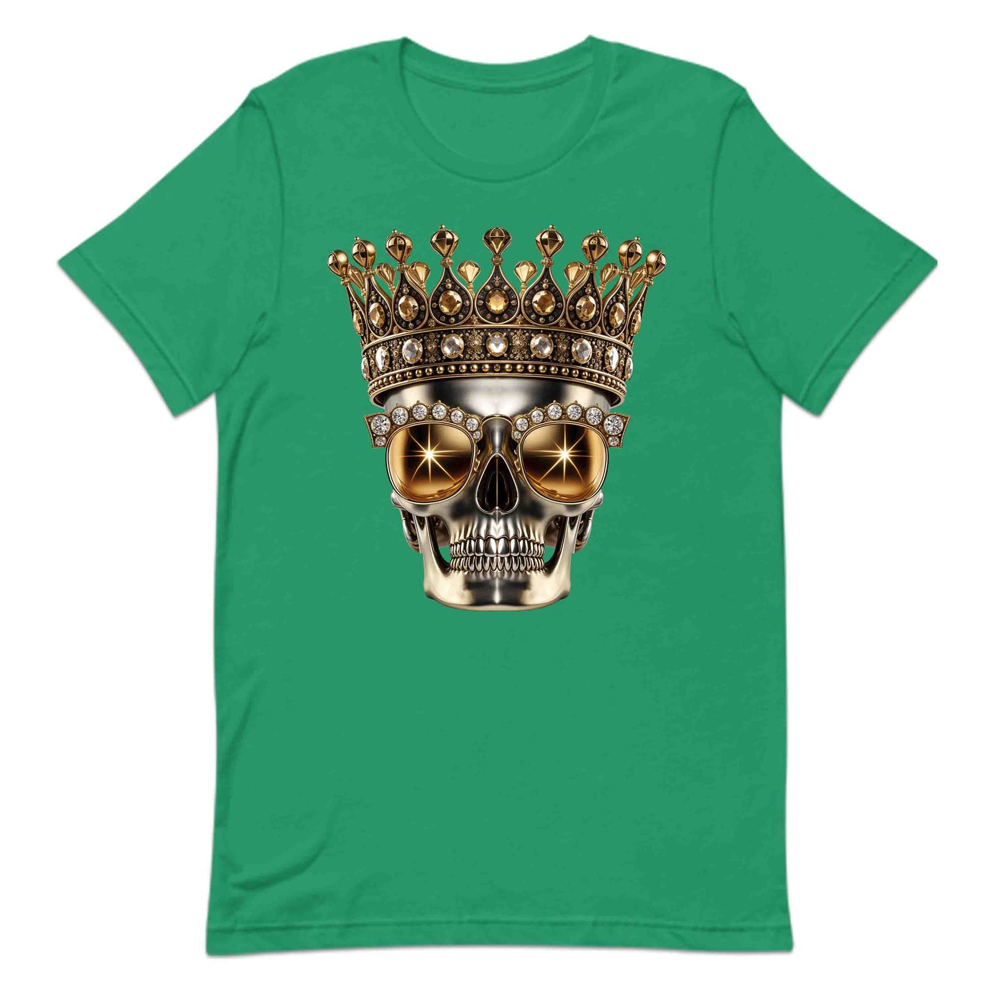Golden Skull Crown Luxury Meets Boldness Gothic Rock and Punk Style | PRODUCT CODE: GLDSKULCWRN