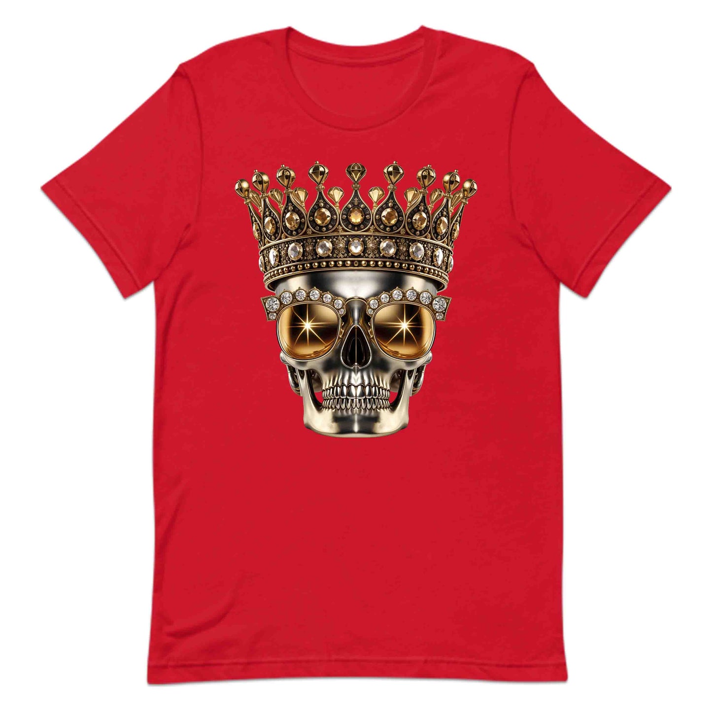 Golden Skull Crown Luxury Meets Boldness Gothic Rock and Punk Style | PRODUCT CODE: GLDSKULCWRN