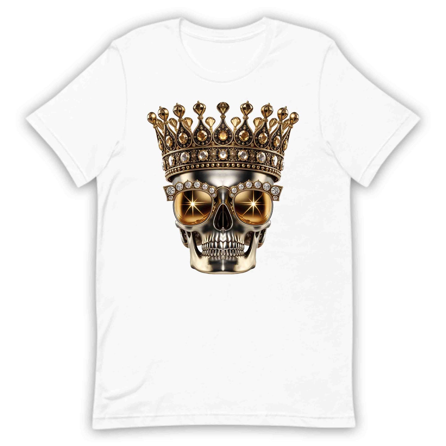 Golden Skull Crown Luxury Meets Boldness Gothic Rock and Punk Style | PRODUCT CODE: GLDSKULCWRN