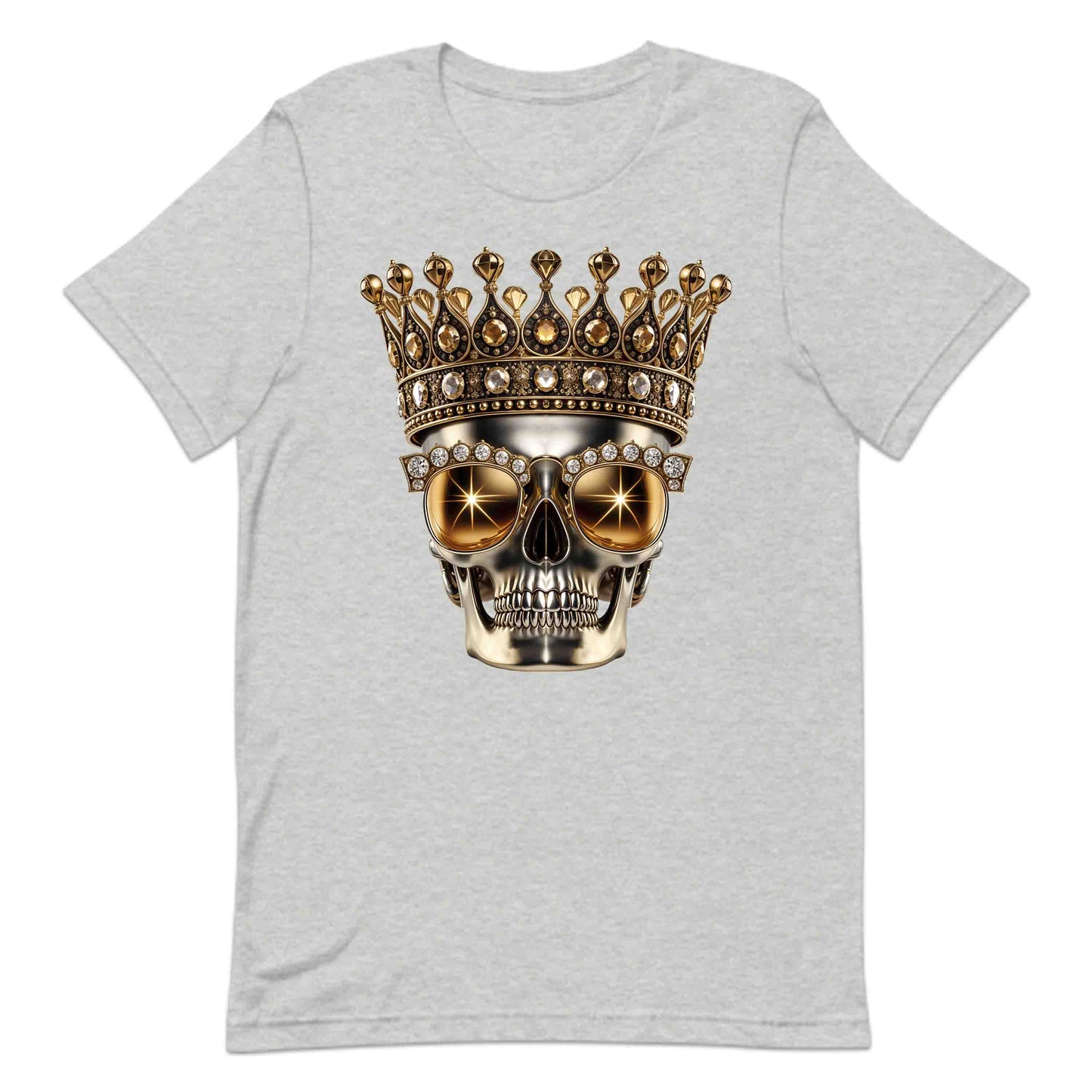 Golden Skull Crown Luxury Meets Boldness Gothic Rock and Punk Style | PRODUCT CODE: GLDSKULCWRN