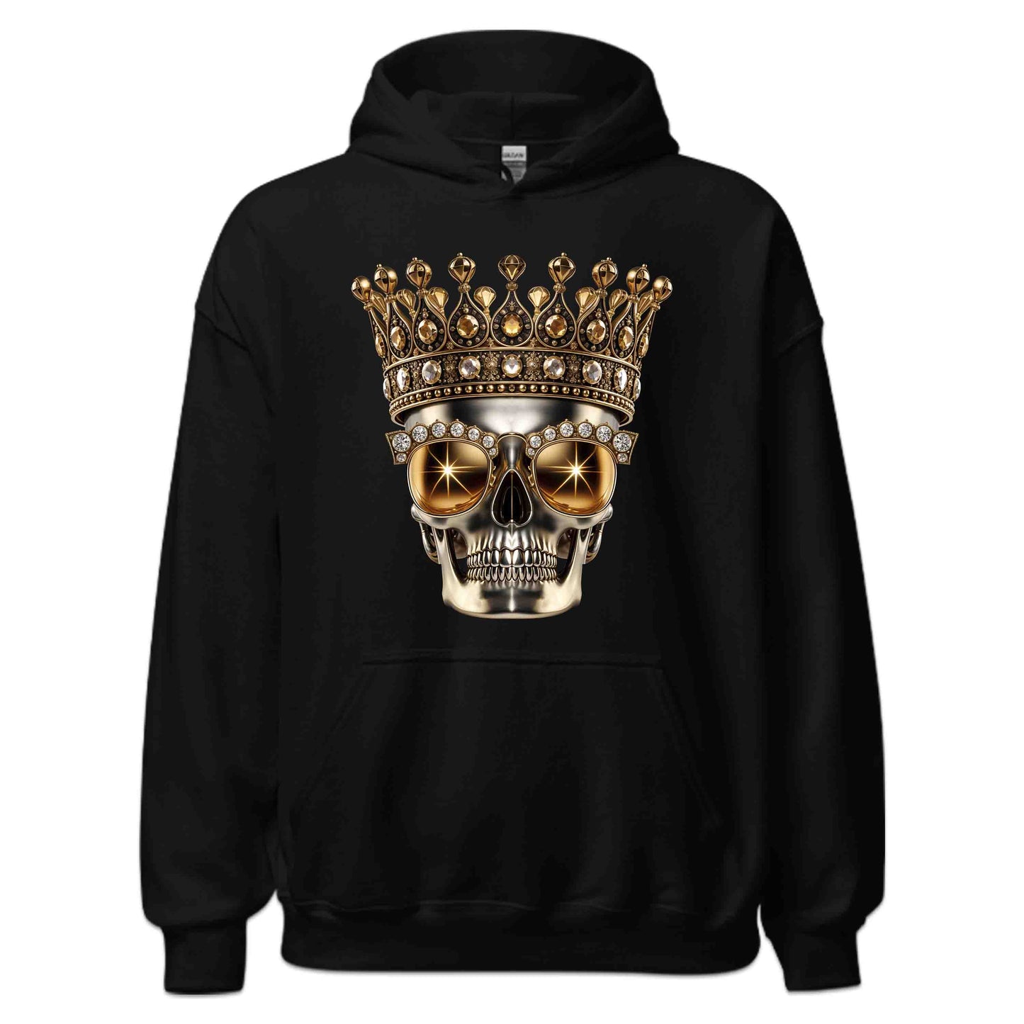 Golden Skull Crown Luxury Meets Boldness Gothic Rock and Punk Style | PRODUCT CODE: GLDSKULCWRN