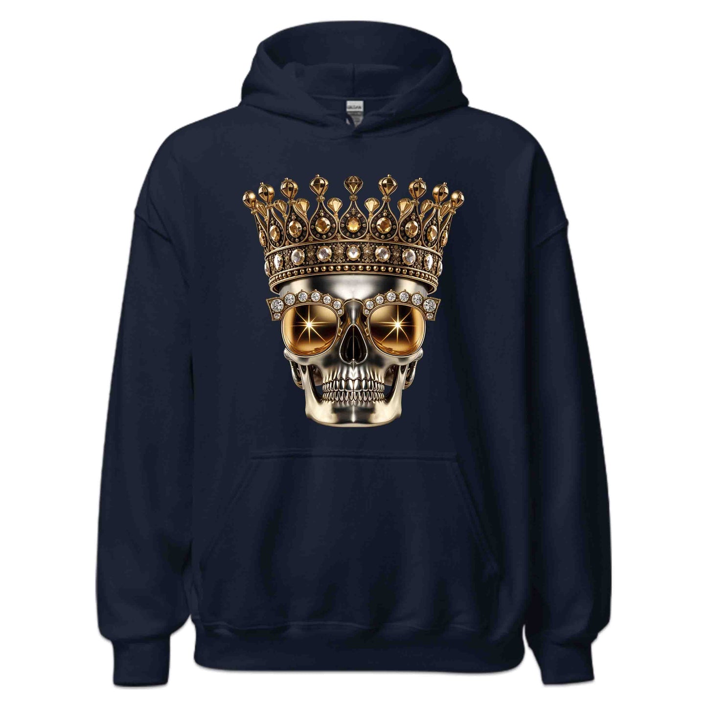 Golden Skull Crown Luxury Meets Boldness Gothic Rock and Punk Style | PRODUCT CODE: GLDSKULCWRN