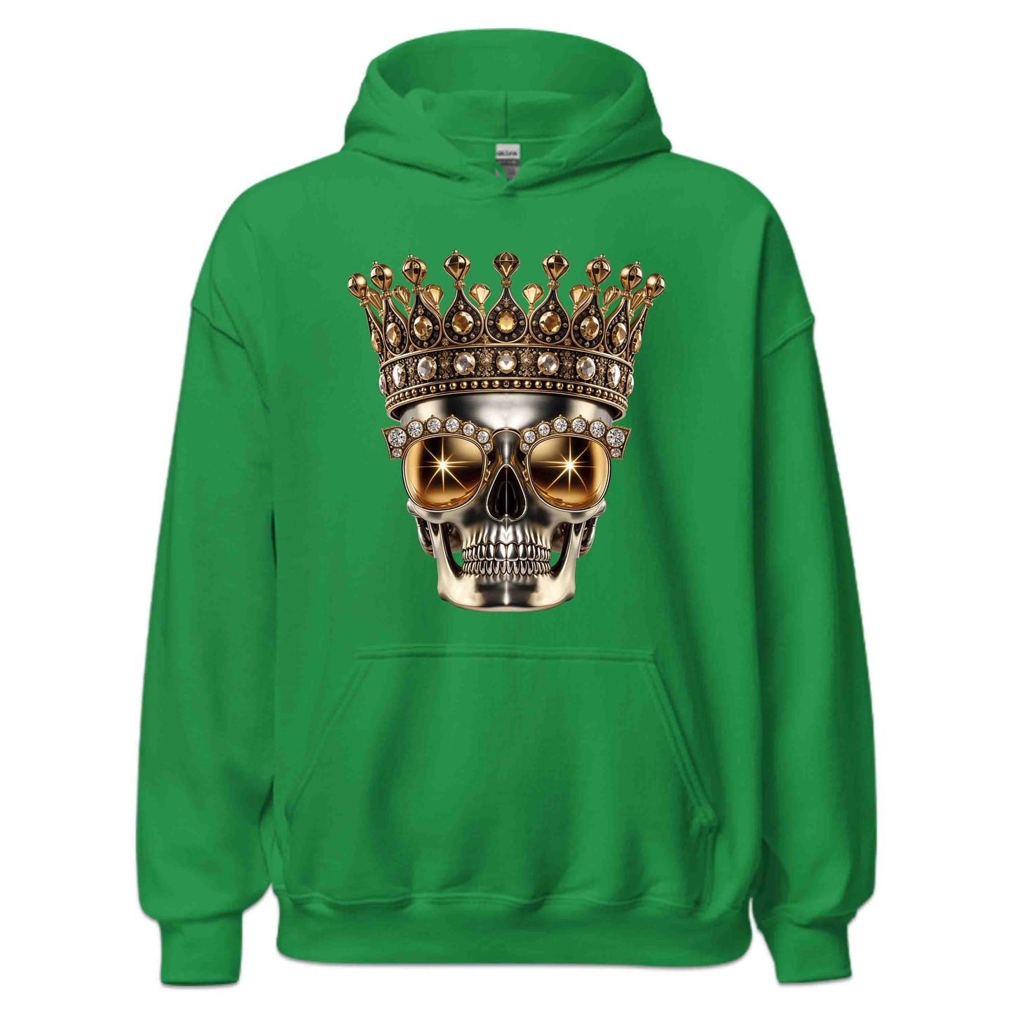 Golden Skull Crown Luxury Meets Boldness Gothic Rock and Punk Style | PRODUCT CODE: GLDSKULCWRN