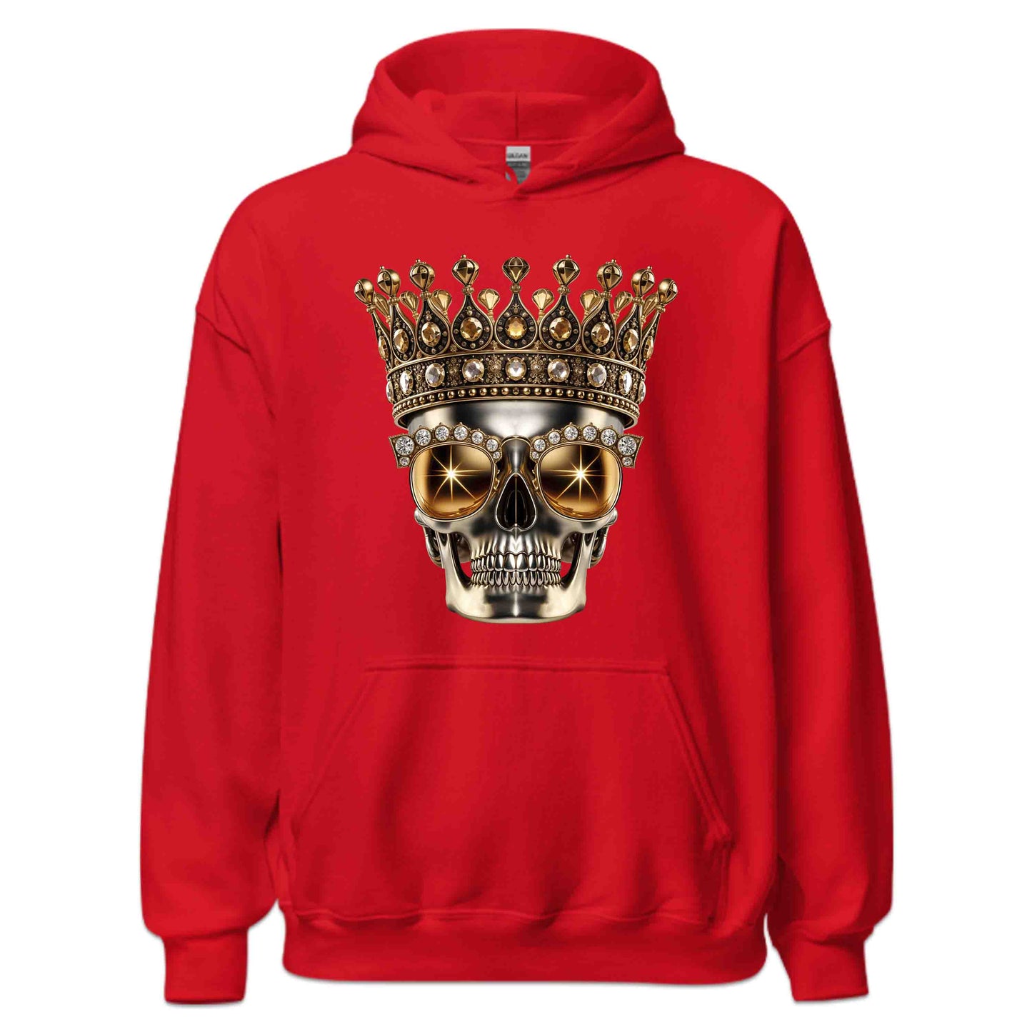 Golden Skull Crown Luxury Meets Boldness Gothic Rock and Punk Style | PRODUCT CODE: GLDSKULCWRN