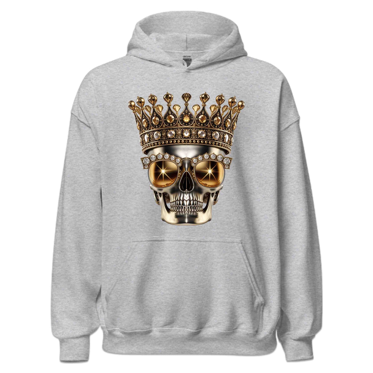 Golden Skull Crown Luxury Meets Boldness Gothic Rock and Punk Style | PRODUCT CODE: GLDSKULCWRN