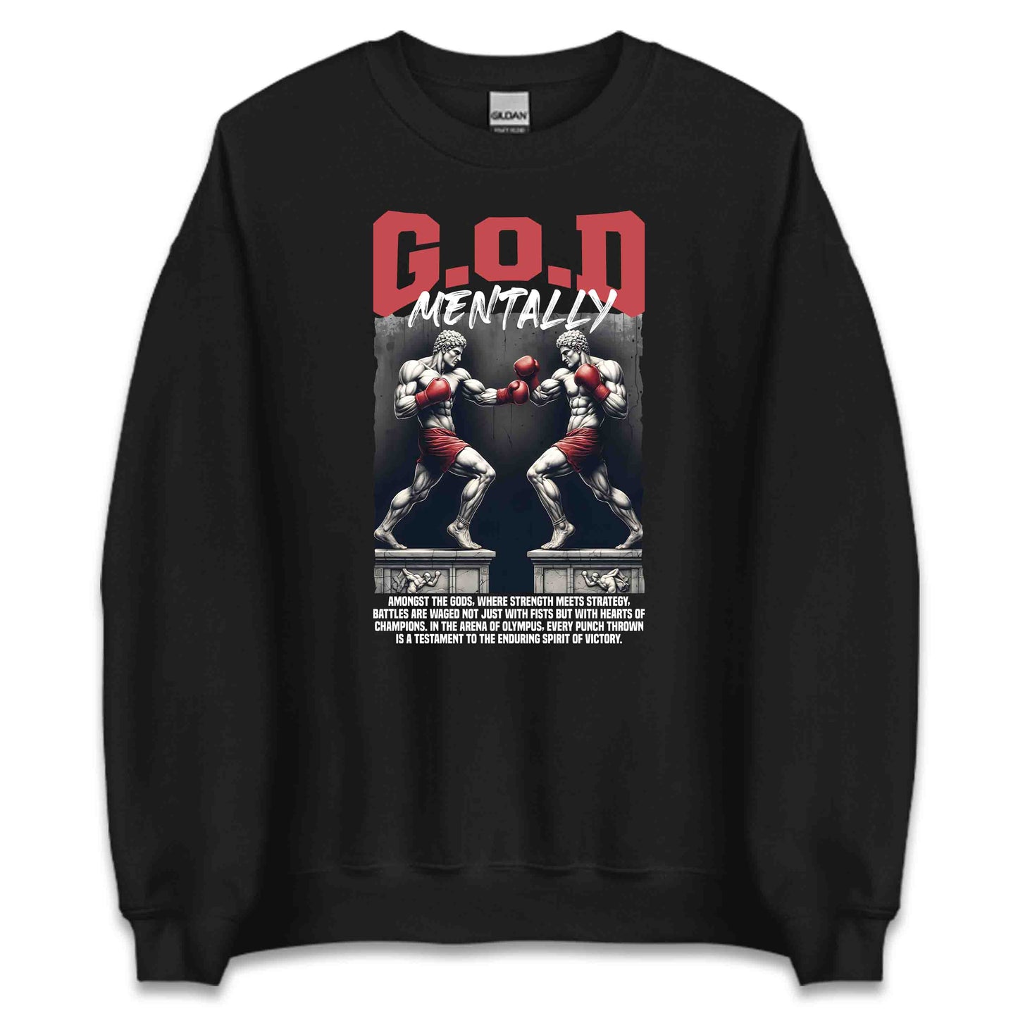 GOD Mentally Boxing Divine Warrior Spirit Greek Mythology Inspired | PRODUCT CODE: GMNTFHBXNOEW