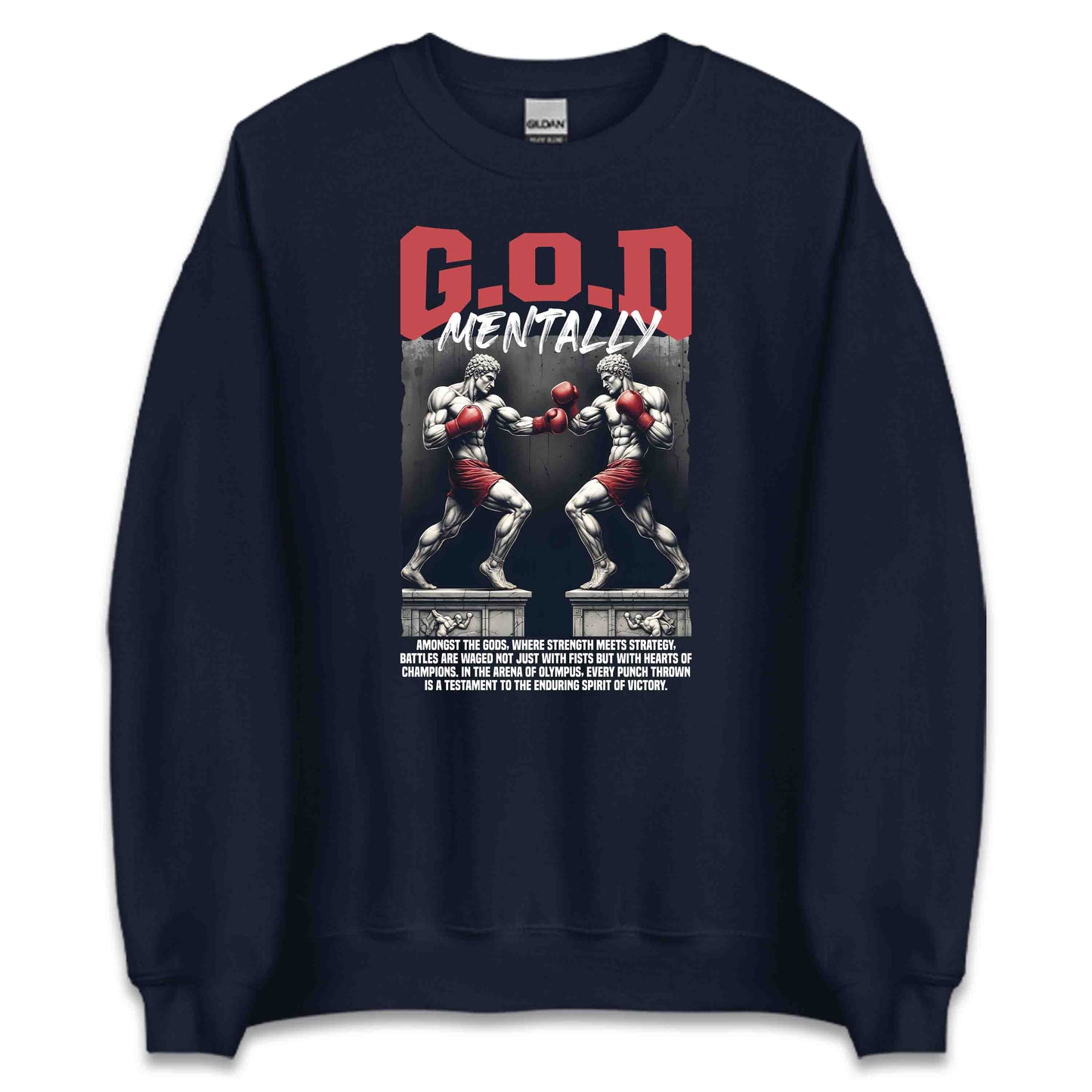 GOD Mentally Boxing Divine Warrior Spirit Greek Mythology Inspired | PRODUCT CODE: GMNTFHBXNOEW