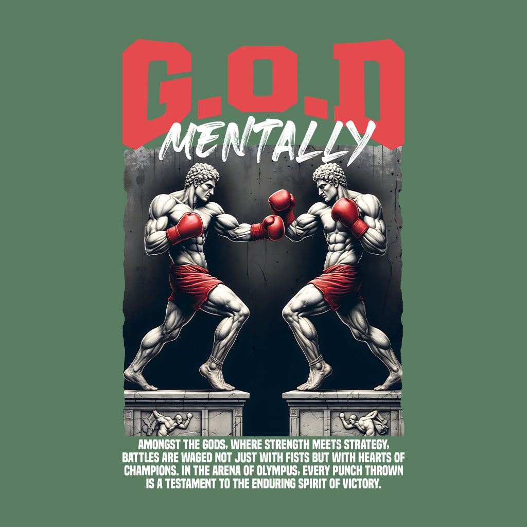GOD Mentally Boxing Divine Warrior Spirit Greek Mythology Inspired | PRODUCT CODE: GMNTFHBXNOEW