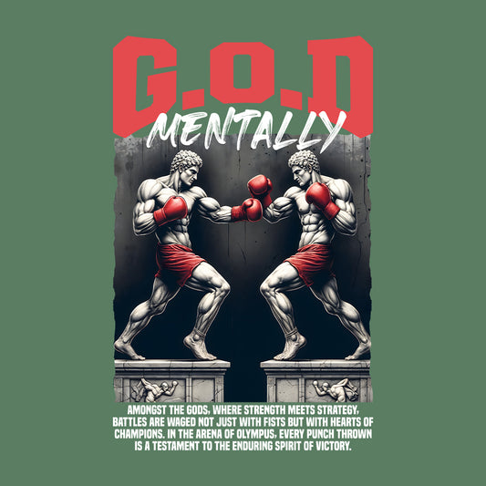 GOD Mentally Boxing Divine Warrior Spirit Greek Mythology Inspired | PRODUCT CODE: GMNTFHBXNOEW