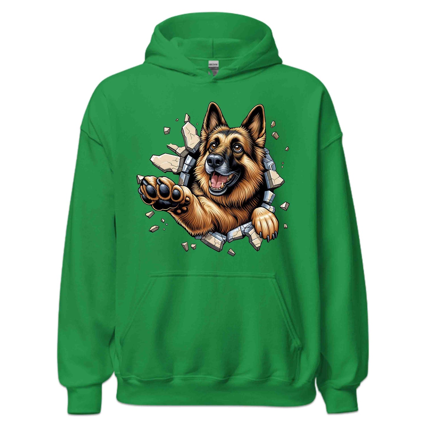 German Shepherd Breaking Through Wall 3D Realistic Dog | PRODUCT CODE: GMRNSHPDBRKWL