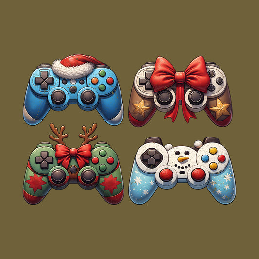 Christmas Gaming Controllers Xmas Festive Gamer | PRODUCT CODE: GNMICNTRLSRY