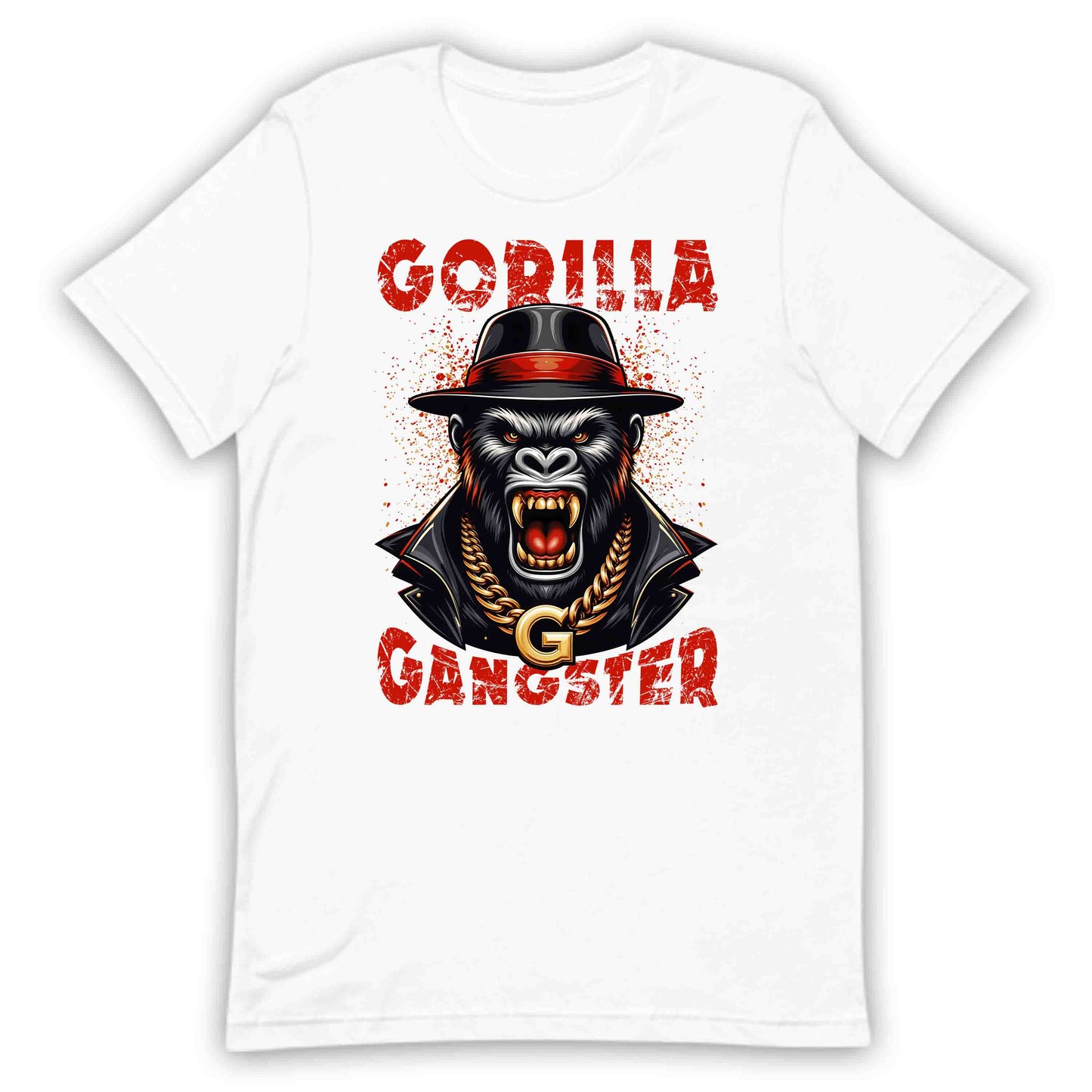 Gangster Gorilla Urban Style and Gold Chain Swag Hip-Hop Inspired | PRODUCT CODE: GNSTREGOUNRB