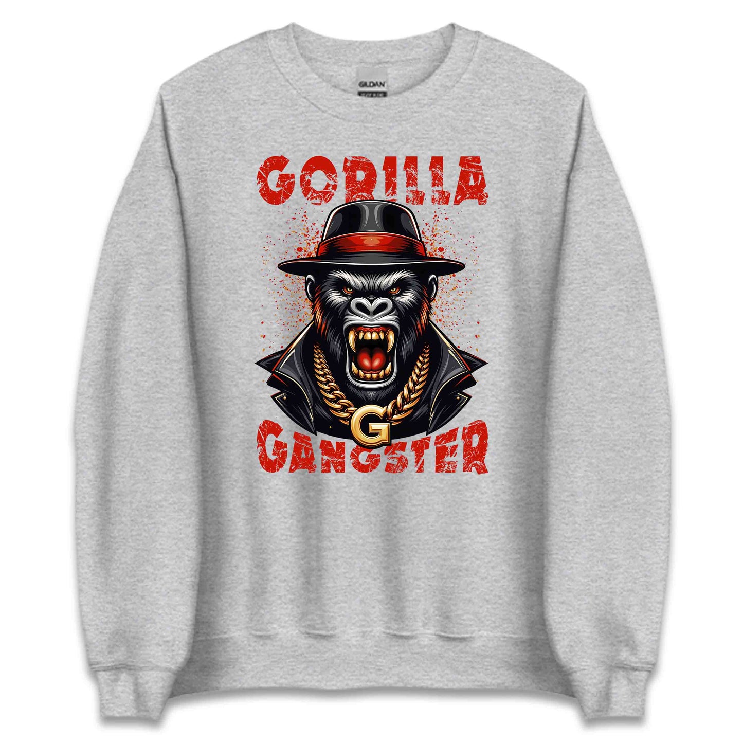 Gangster Gorilla Urban Style and Gold Chain Swag Hip-Hop Inspired | PRODUCT CODE: GNSTREGOUNRB