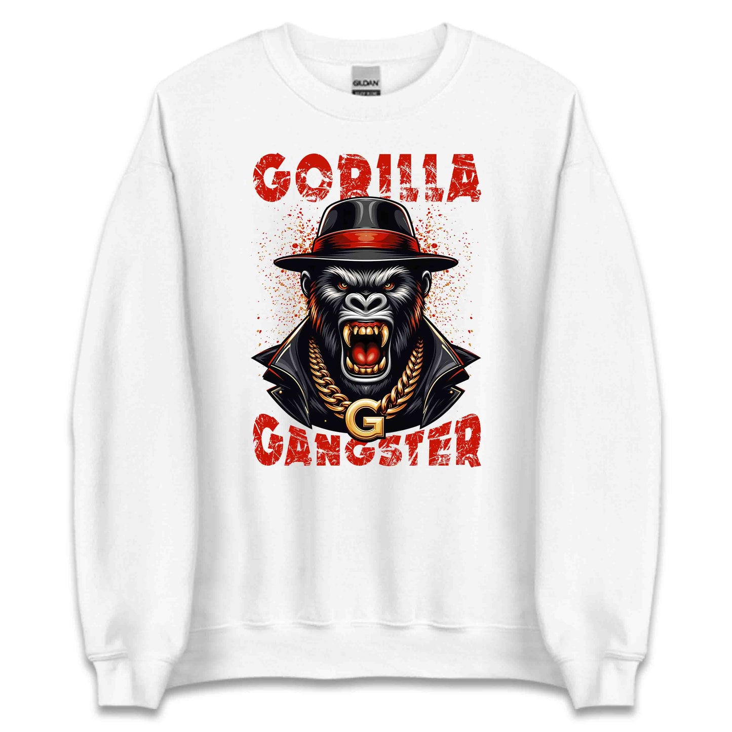 Gangster Gorilla Urban Style and Gold Chain Swag Hip-Hop Inspired | PRODUCT CODE: GNSTREGOUNRB