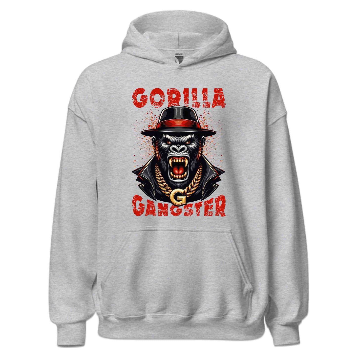 Gangster Gorilla Urban Style and Gold Chain Swag Hip-Hop Inspired | PRODUCT CODE: GNSTREGOUNRB