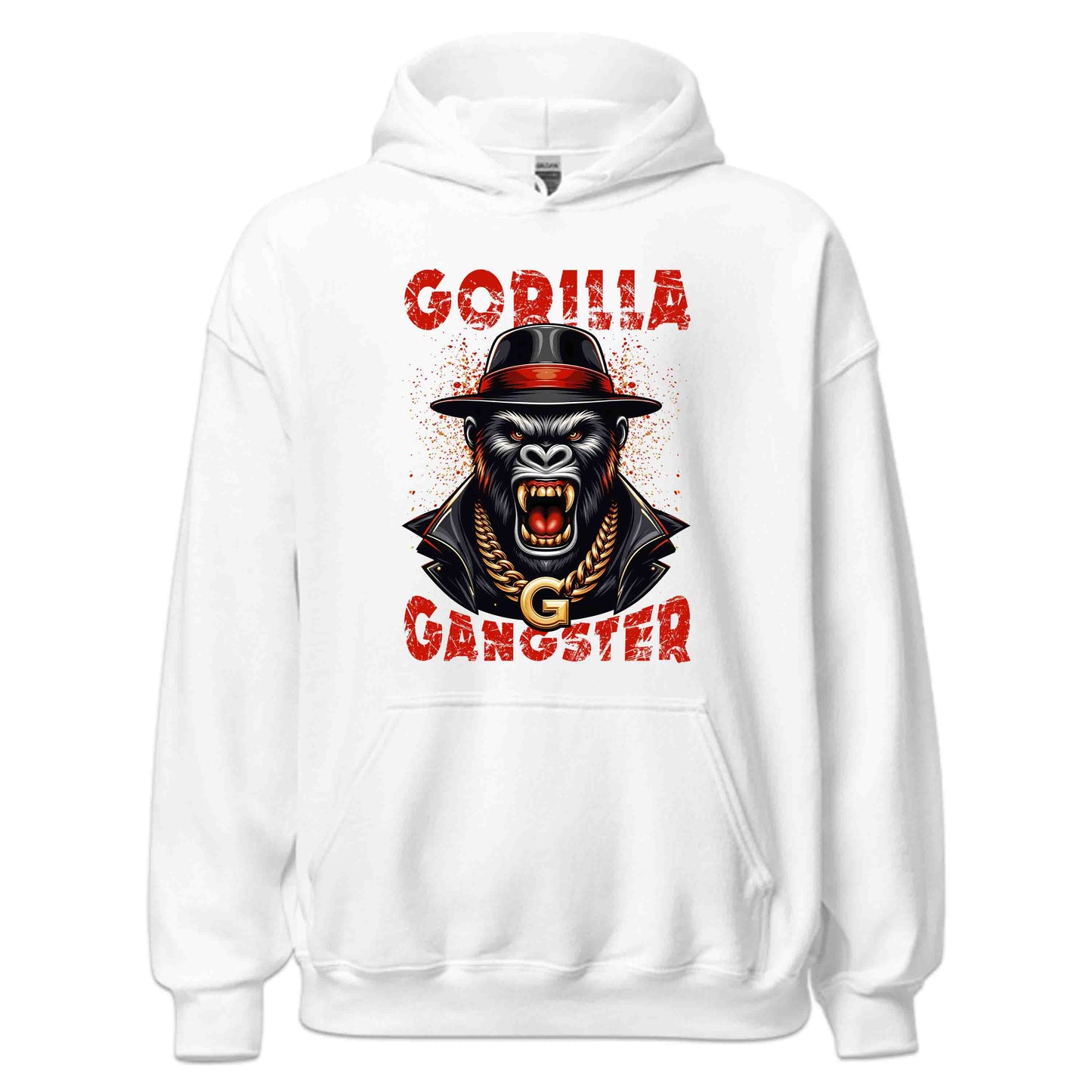 Gangster Gorilla Urban Style and Gold Chain Swag Hip-Hop Inspired | PRODUCT CODE: GNSTREGOUNRB