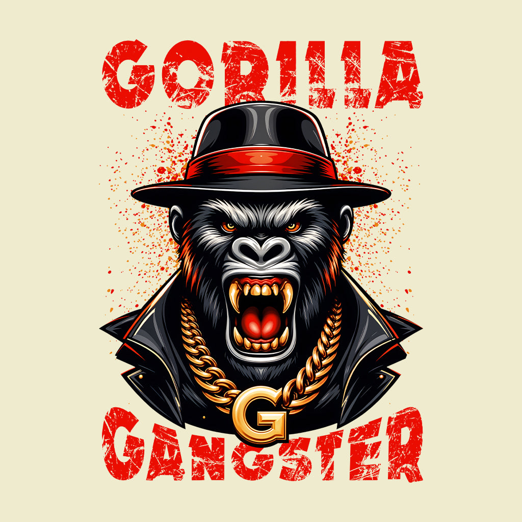 Gangster Gorilla Urban Style and Gold Chain Swag Hip-Hop Inspired | PRODUCT CODE: GNSTREGOUNRB