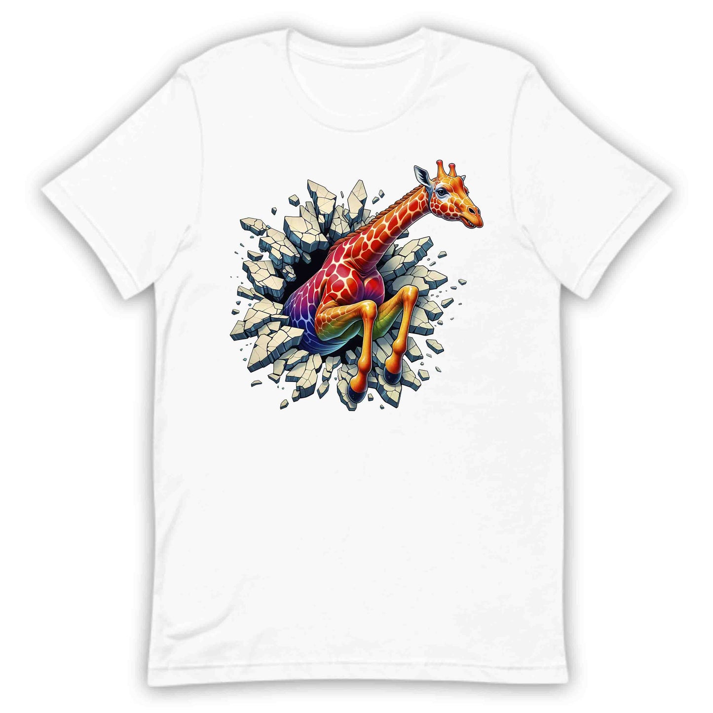 Giraffe Breaking Through Wall 3D Realistic Giraffe | PRODUCT CODE: GRFEIBRKWLD