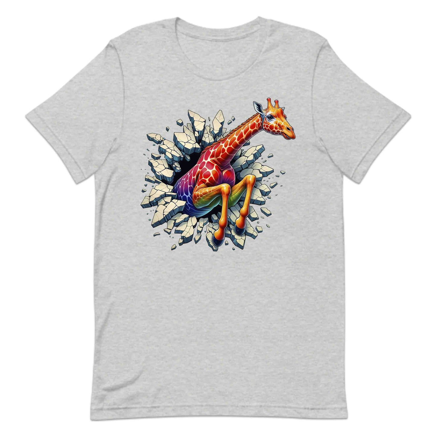 Giraffe Breaking Through Wall 3D Realistic Giraffe | PRODUCT CODE: GRFEIBRKWLD