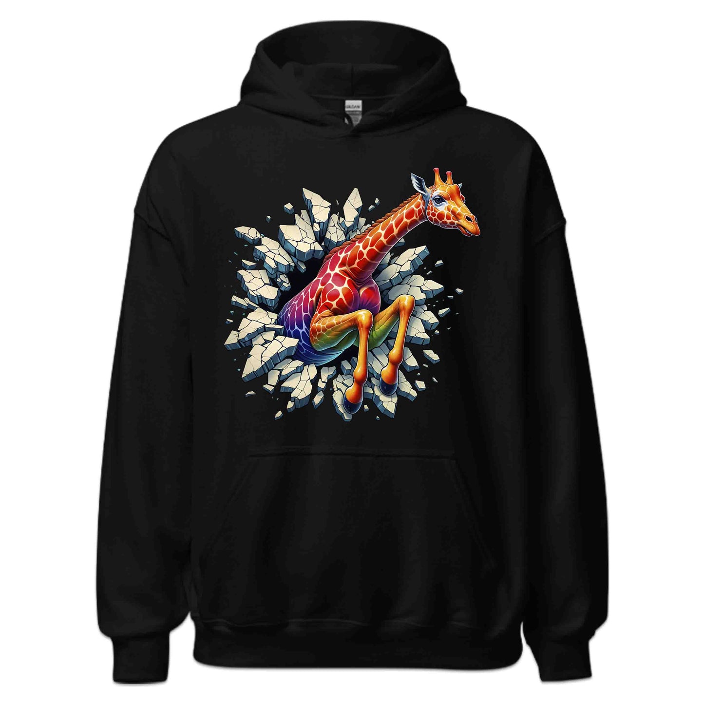 Giraffe Breaking Through Wall 3D Realistic Giraffe | PRODUCT CODE: GRFEIBRKWLD