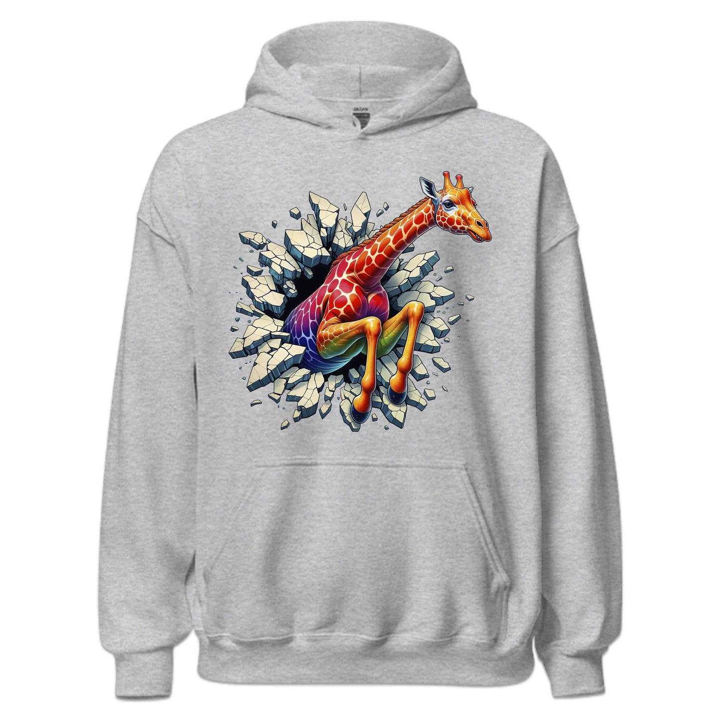 Giraffe Breaking Through Wall 3D Realistic Giraffe | PRODUCT CODE: GRFEIBRKWLD