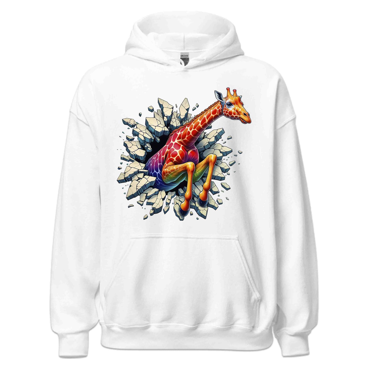 Giraffe Breaking Through Wall 3D Realistic Giraffe | PRODUCT CODE: GRFEIBRKWLD