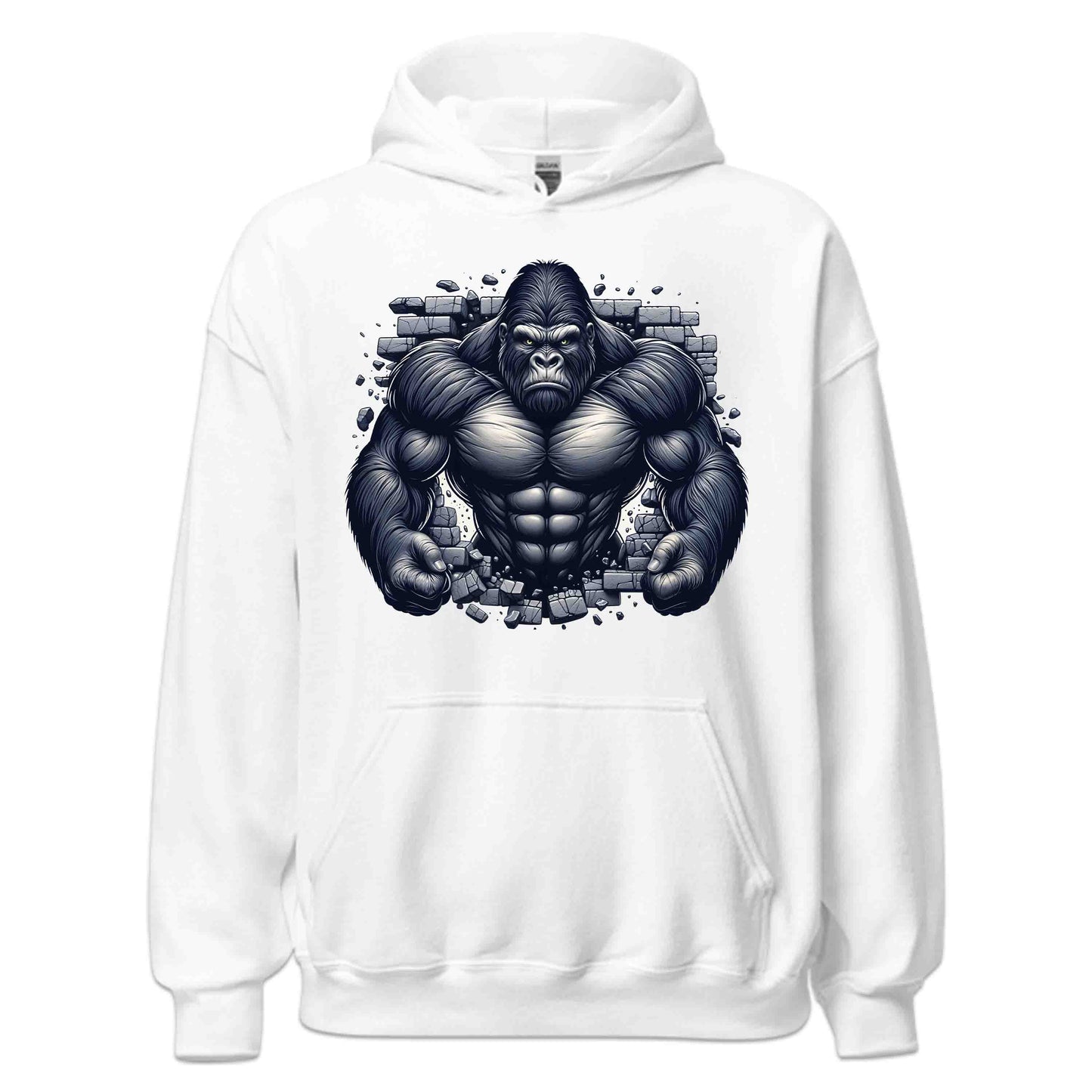 Gorilla Breaking Through Brick Wall Muscular Gorilla Smashing 3D Realistic Animal | PRODUCT CODE: GRLOBKNGOSNBE