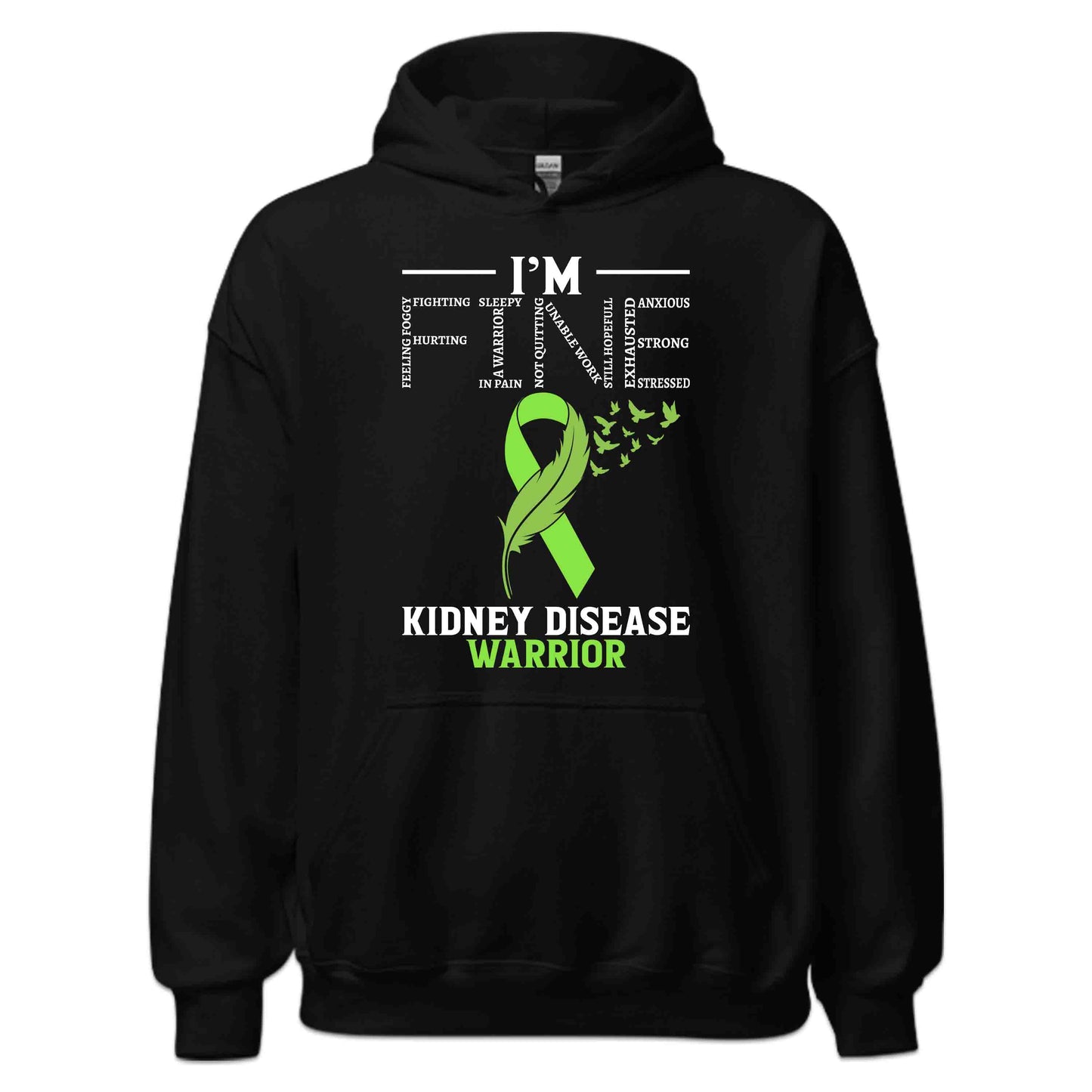 Kidney Disease Warrior Green Ribbon Feather CKD Fighters | PRODUCT CODE: GRNDBIENDAKOE