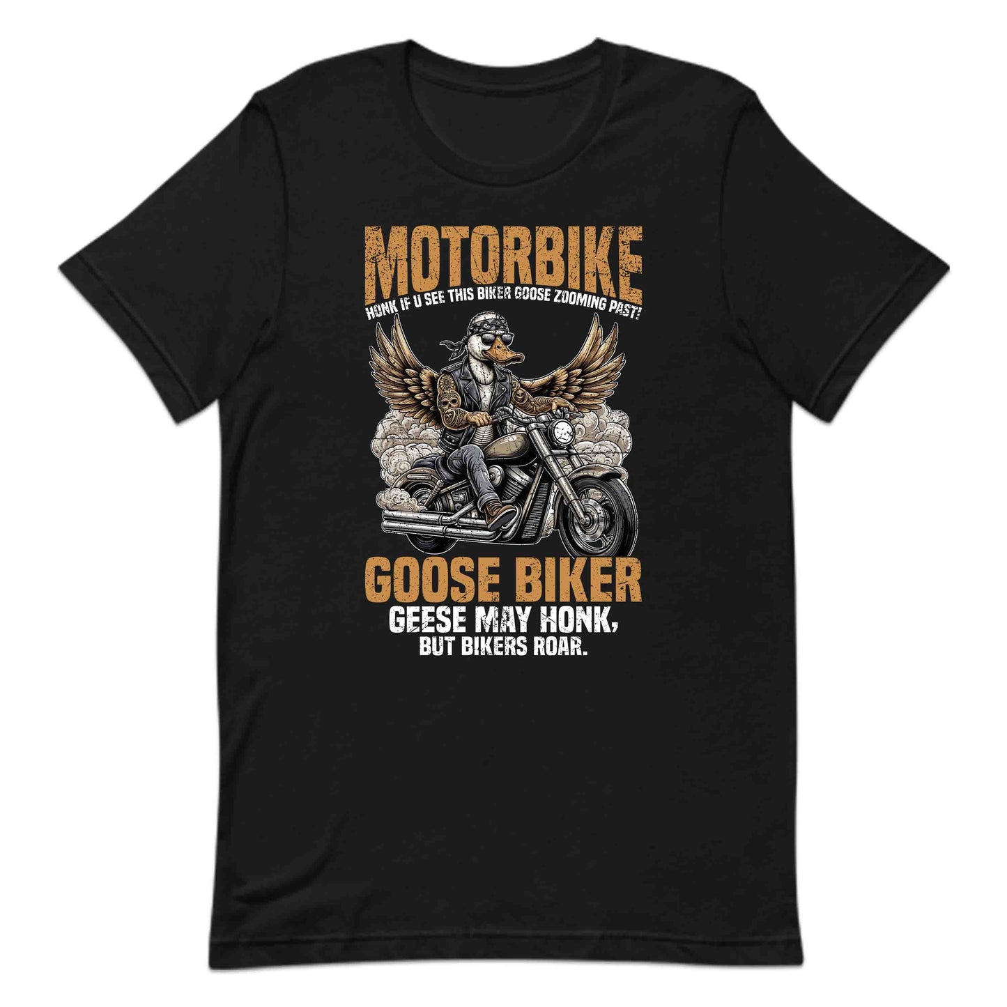 Goose Biker Animal Lover Motorcycle Goose Motorbike Honk Adventure | PRODUCT CODE: GSBKRANMWNOA