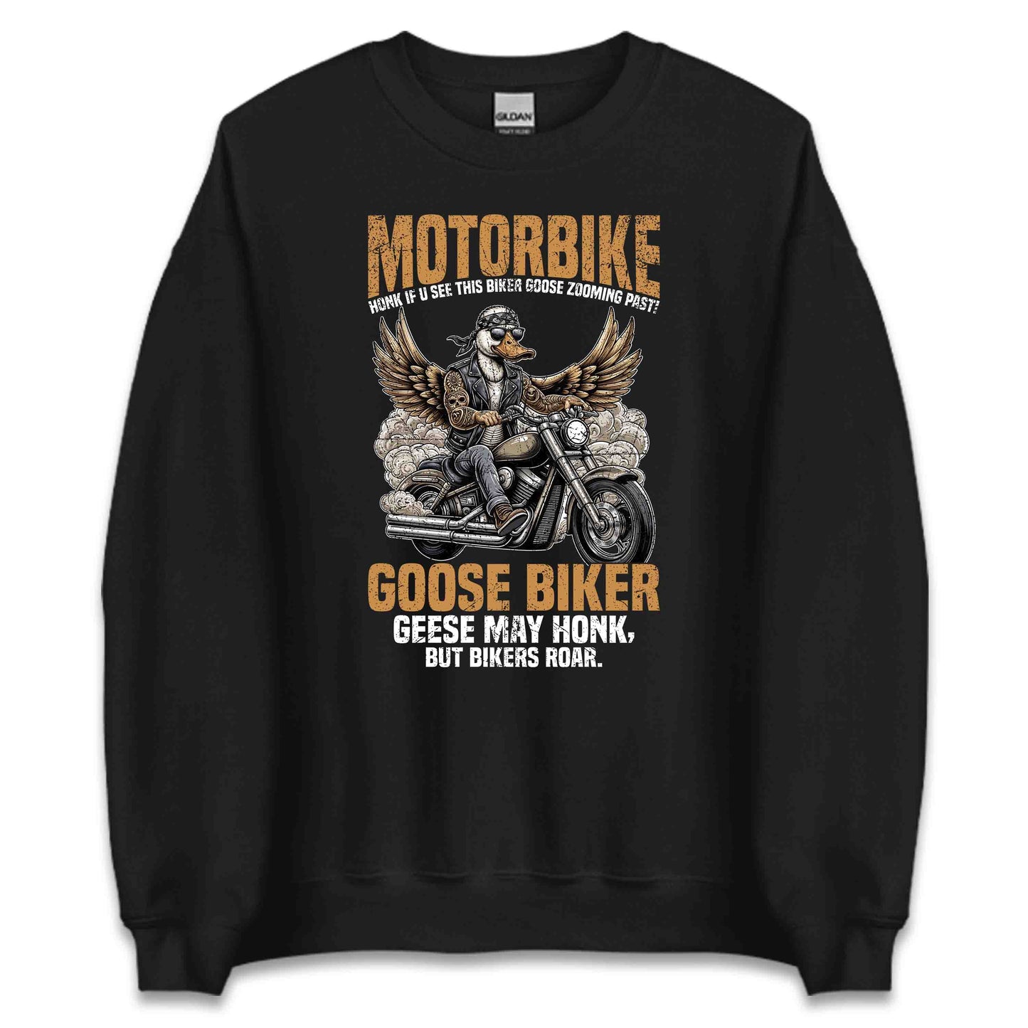 Goose Biker Animal Lover Motorcycle Goose Motorbike Honk Adventure | PRODUCT CODE: GSBKRANMWNOA