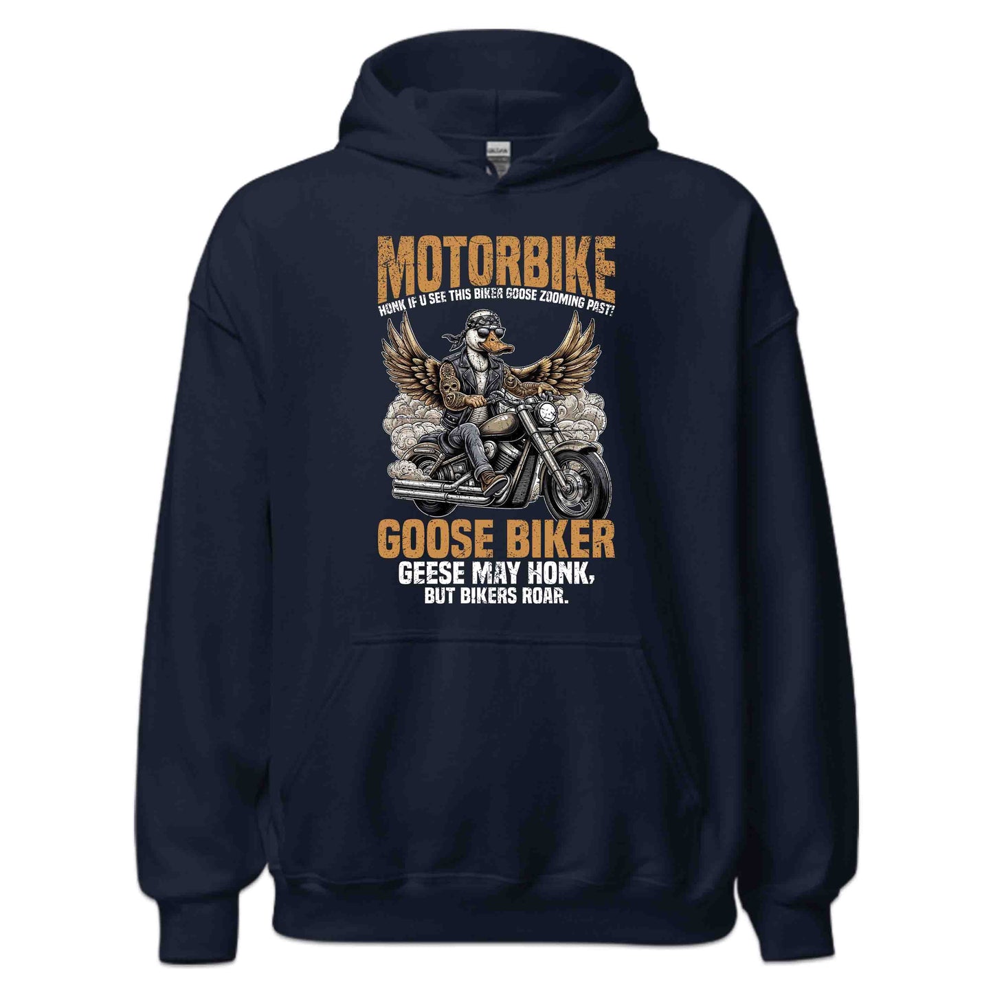 Goose Biker Animal Lover Motorcycle Goose Motorbike Honk Adventure | PRODUCT CODE: GSBKRANMWNOA