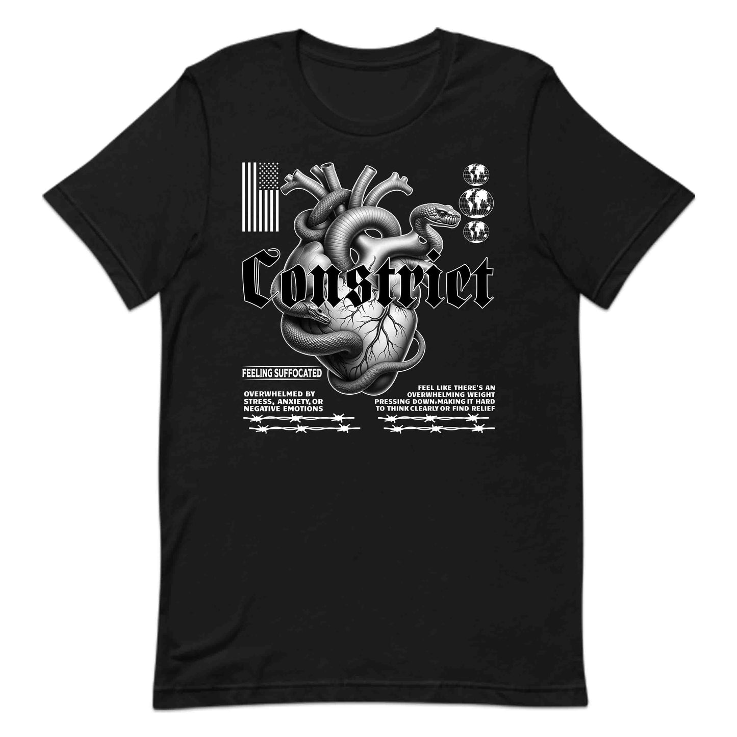Gothic Constrict Snake Heart Emotional Strength Dark Aesthetic | PRODUCT CODE: GTHCSNKHREM
