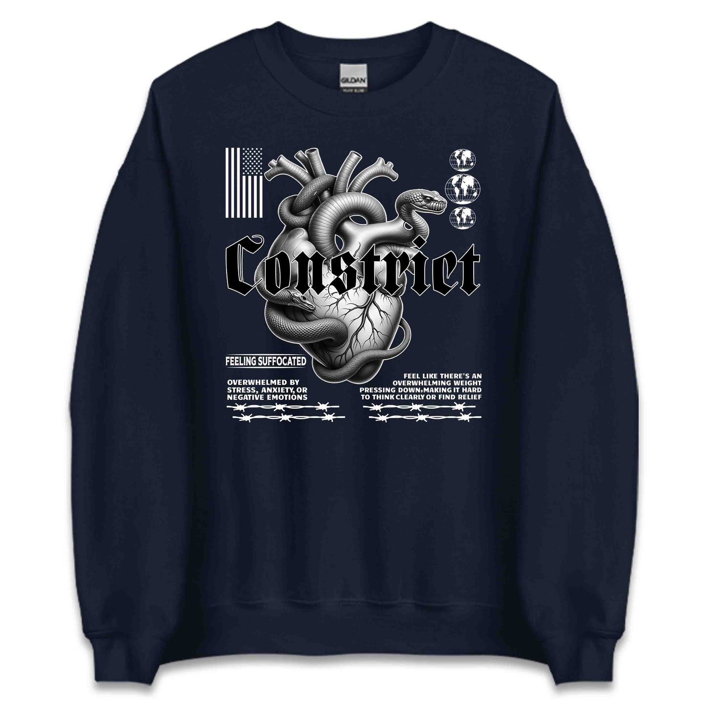 Gothic Constrict Snake Heart Emotional Strength Dark Aesthetic | PRODUCT CODE: GTHCSNKHREM