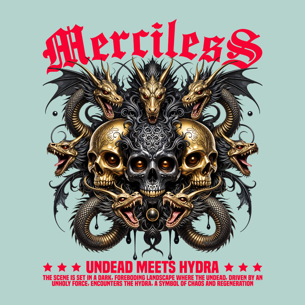 Gothic Hydra Skull Undead & Hydra Dark Fantasy Mythical Monster | PRODUCT CODE: GTHYDUNDEFNSA