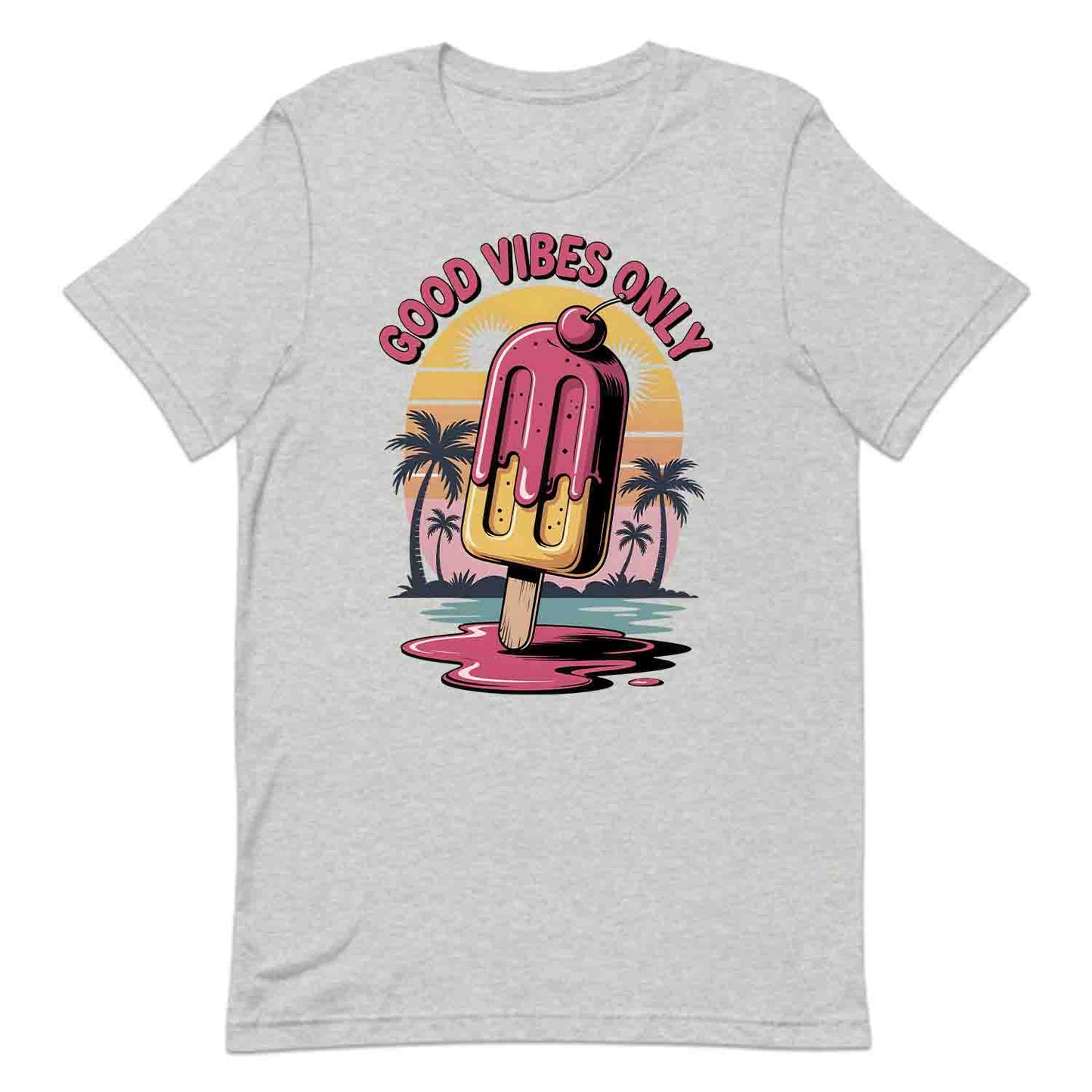 Good Vibes Popsicle T-Shirt, Retro Summer Sweatshirt, Chill Vacation Hoodie | PRODUCT CODE: GWEQSCBP