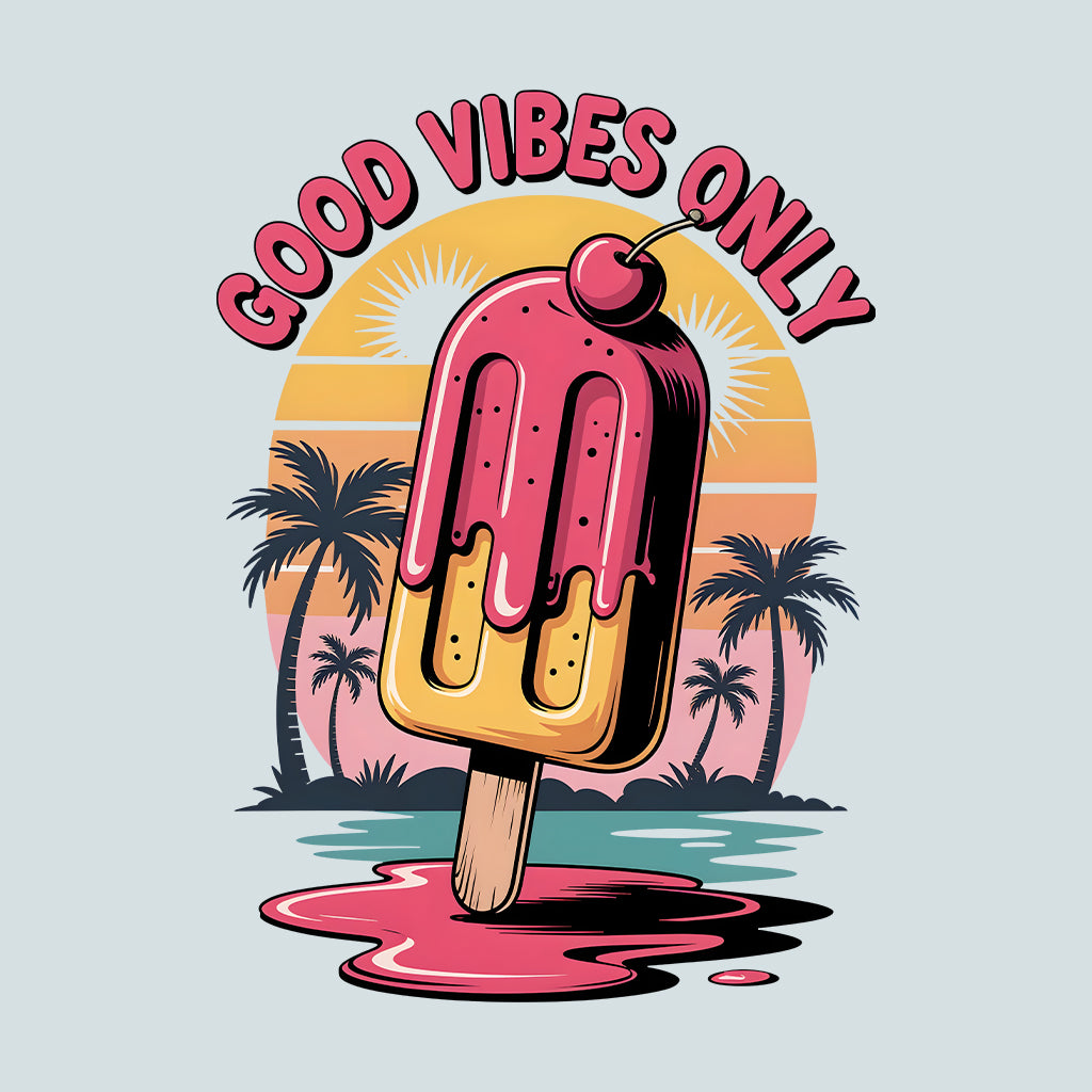 Good Vibes Popsicle T-Shirt, Retro Summer Sweatshirt, Chill Vacation Hoodie | PRODUCT CODE: GWEQSCBP