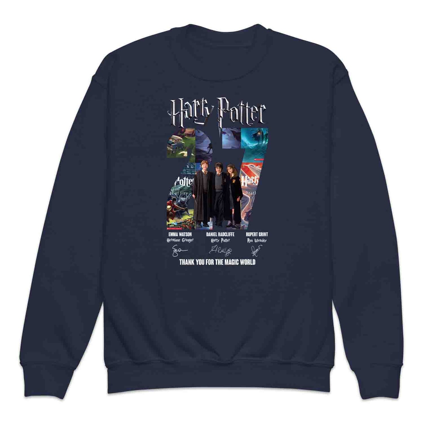 Harry Potter Book Series 27th Anniversary Kids T-Shirt, Jumper & Hoodie – Golden Trio & Wizarding World Tribute for Literary Magic Fans | PRODUCT CODE: HASDNWE