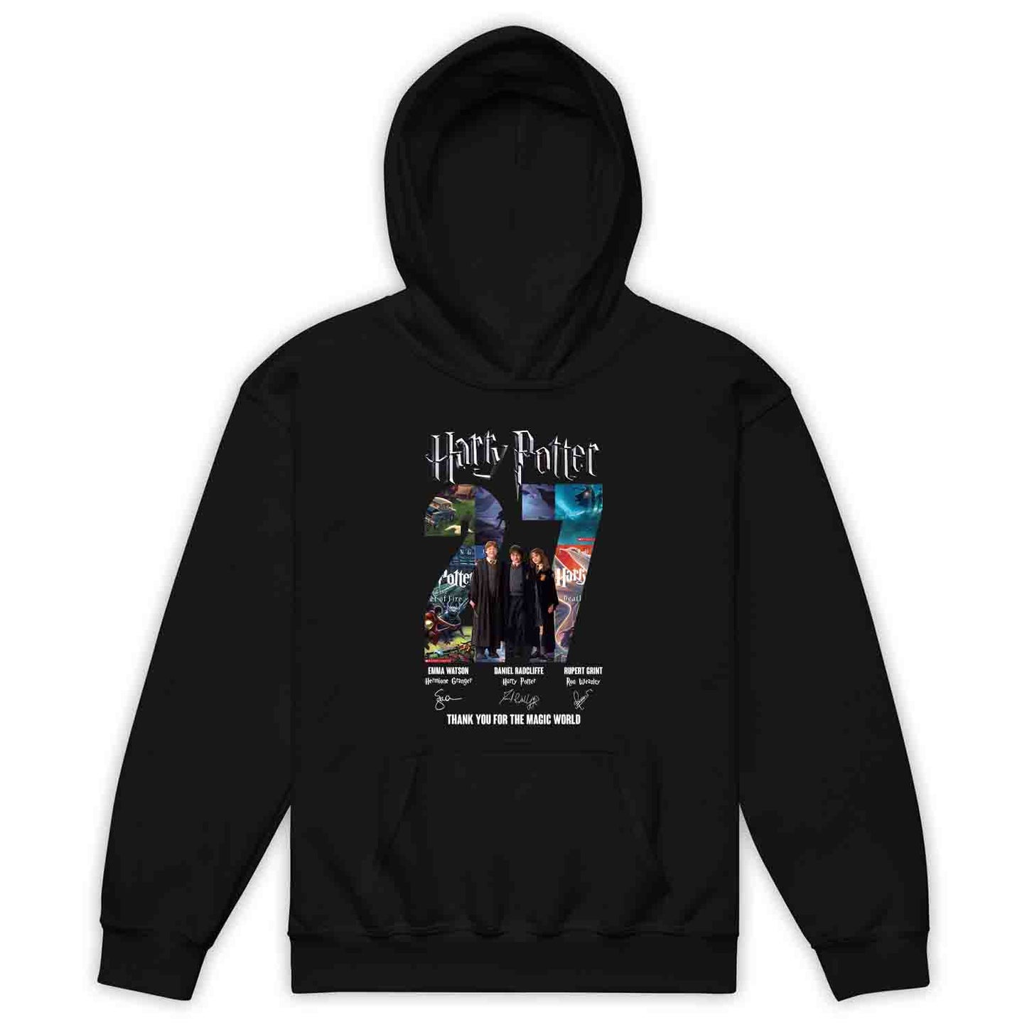 Harry Potter Book Series 27th Anniversary Kids T-Shirt, Jumper & Hoodie – Golden Trio & Wizarding World Tribute for Literary Magic Fans | PRODUCT CODE: HASDNWE