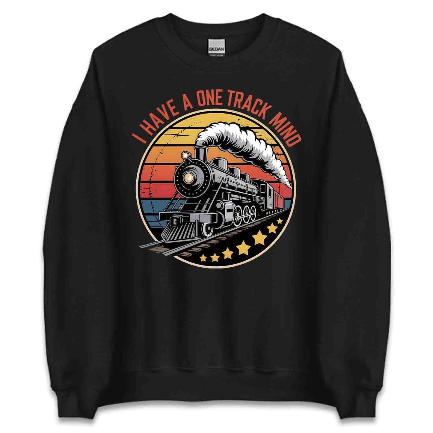 One Track Mind T-Shirt, Vintage Train Sweatshirt, Funny Railfan Hoodie | PRODUCT CODE: HBSADKJTM